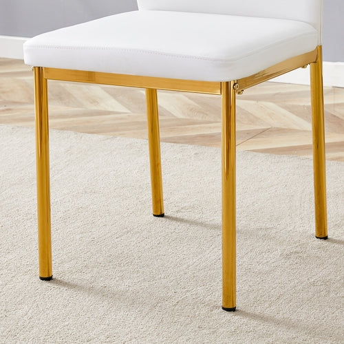 Table and chair set.36 Inch Diameter Modern Luxury Glass Dining Table