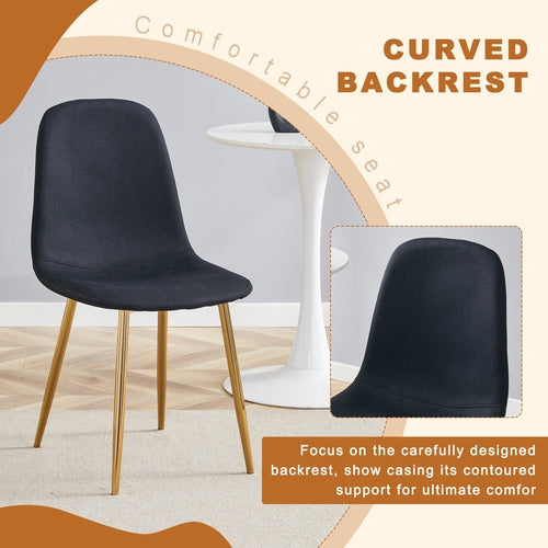 Table and chair set.36 Inch Diameter Modern Luxury Glass Dining Table