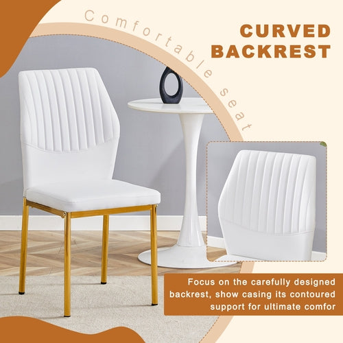 Table and chair set.36 Inch Diameter Modern Luxury Glass Dining Table