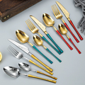 Luxury 304 Stainless Steel Cutlery Set – Gold Mirror Finish with